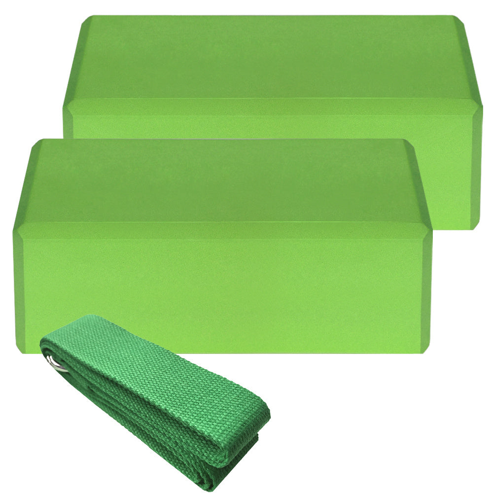 Yoga Blocks + Strap Set
