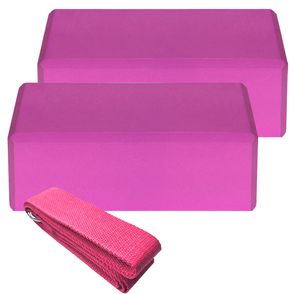 Yoga Blocks + Strap Set