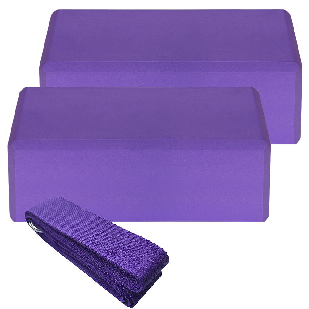 Yoga Blocks + Strap Set