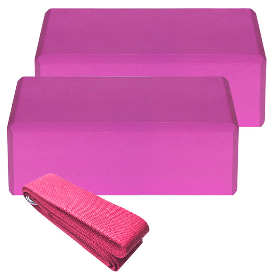 Yoga Blocks + Strap Set