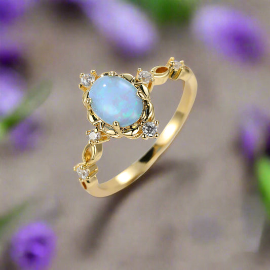 Opal Oval Ring