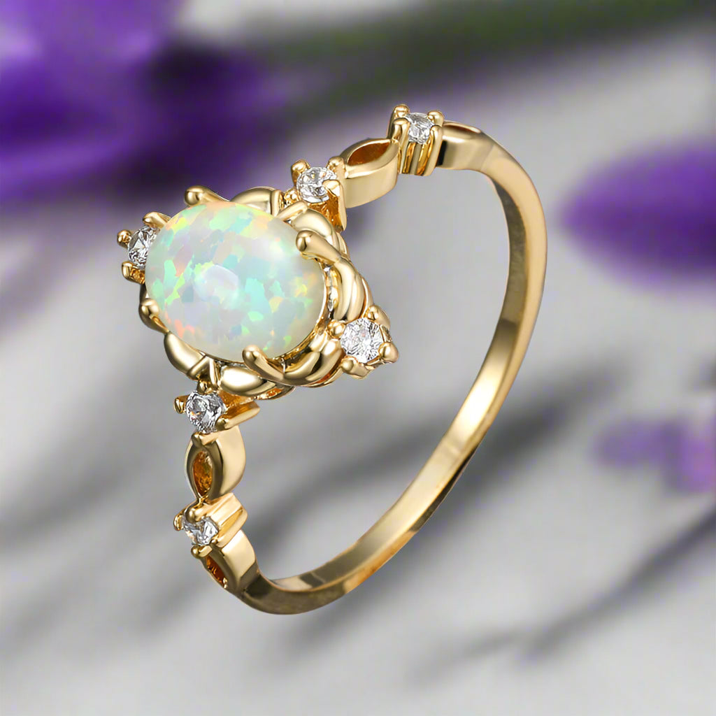 Opal Oval Ring