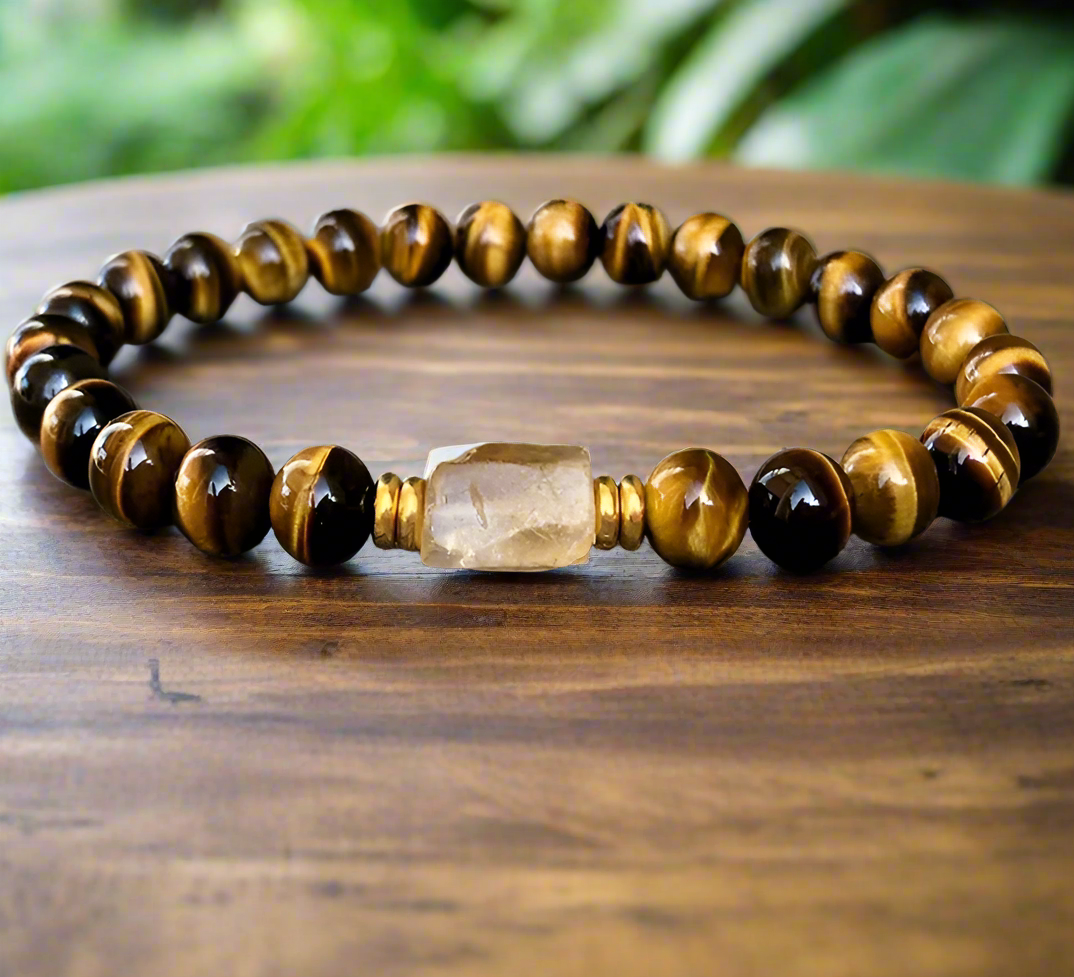 Tiger eye Raw citrine