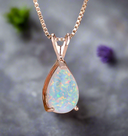 White Opal Necklace